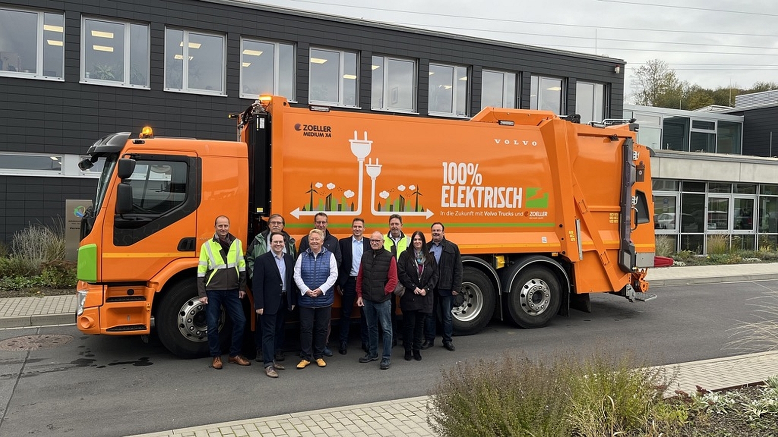 AZV testet Elektro-Abfallfahrzeug