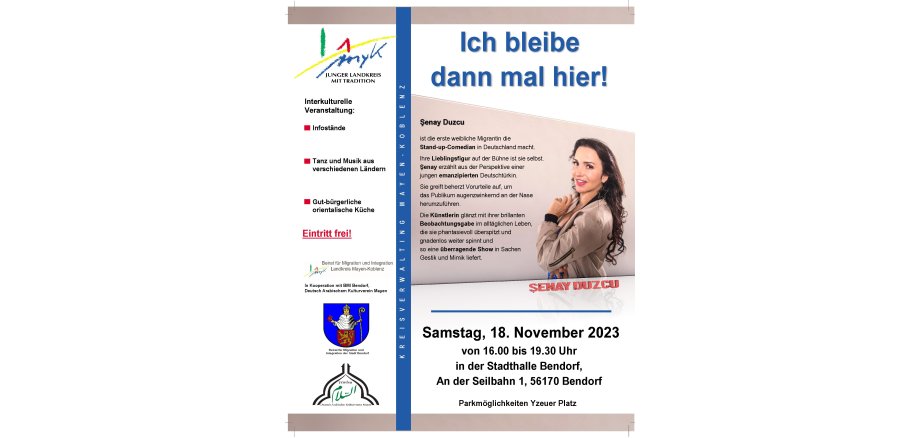 Interessierte Personen sind herzlich zur Veranstaltung eingeladen. Um Anmeldung bis zum 10. November wird gebeten per E-Mail an BMI@kvmyk.de.