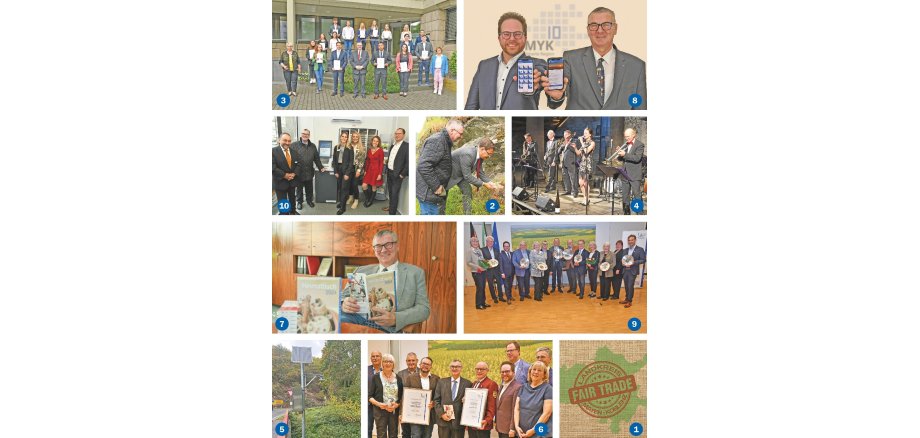 Die Foto-Collage zeigt den Rückblick auf das Jahr 2023 im Landkreis Mayen-Koblenz. Die Erläuterungen zu den nummerierten Bildern entnehmen Sie dem Artikel.