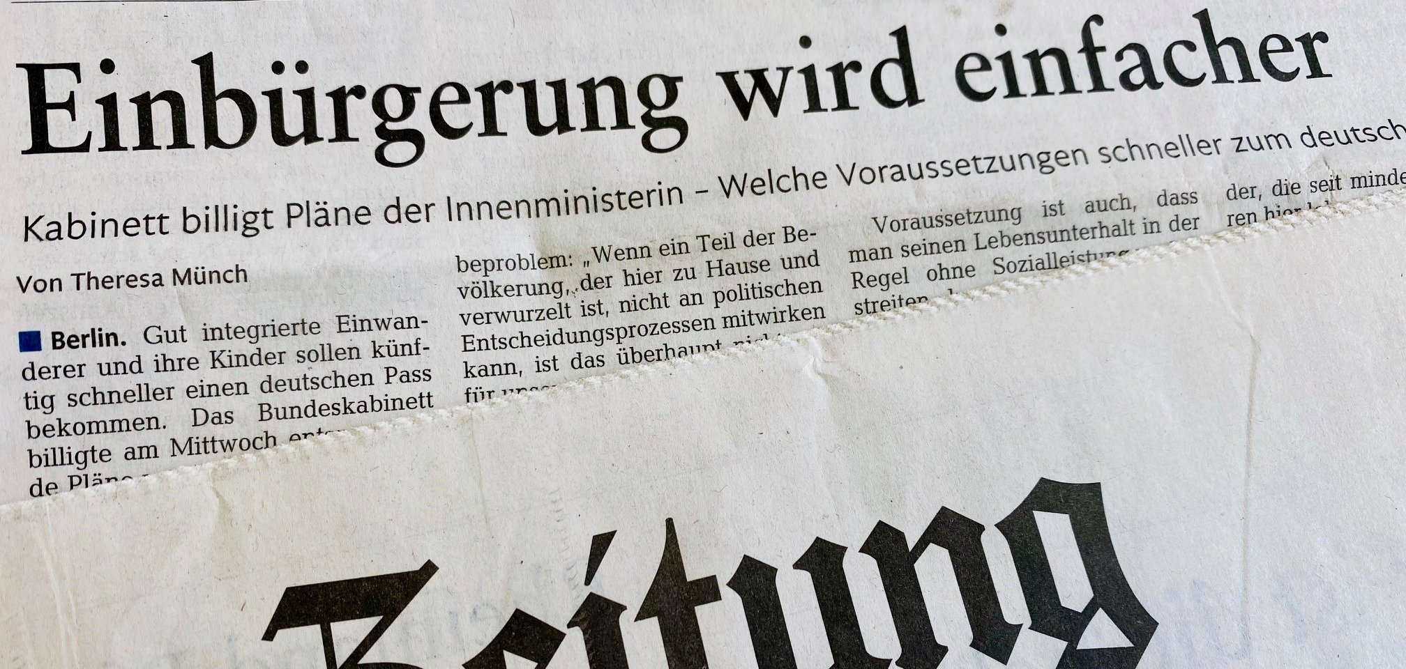 Einfachere Einbürgerung: Hinweise zur geplanten Gesetzesänderung  