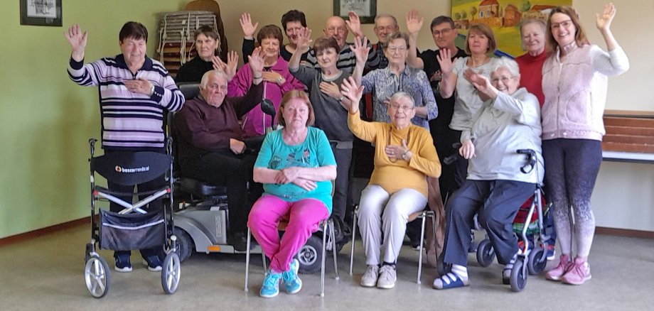 Alle Teilnehmenden der Bewegungsgruppe Dreckenach haben die Auftaktveranstaltung „Bewegung in die Dörfer“ genossen.