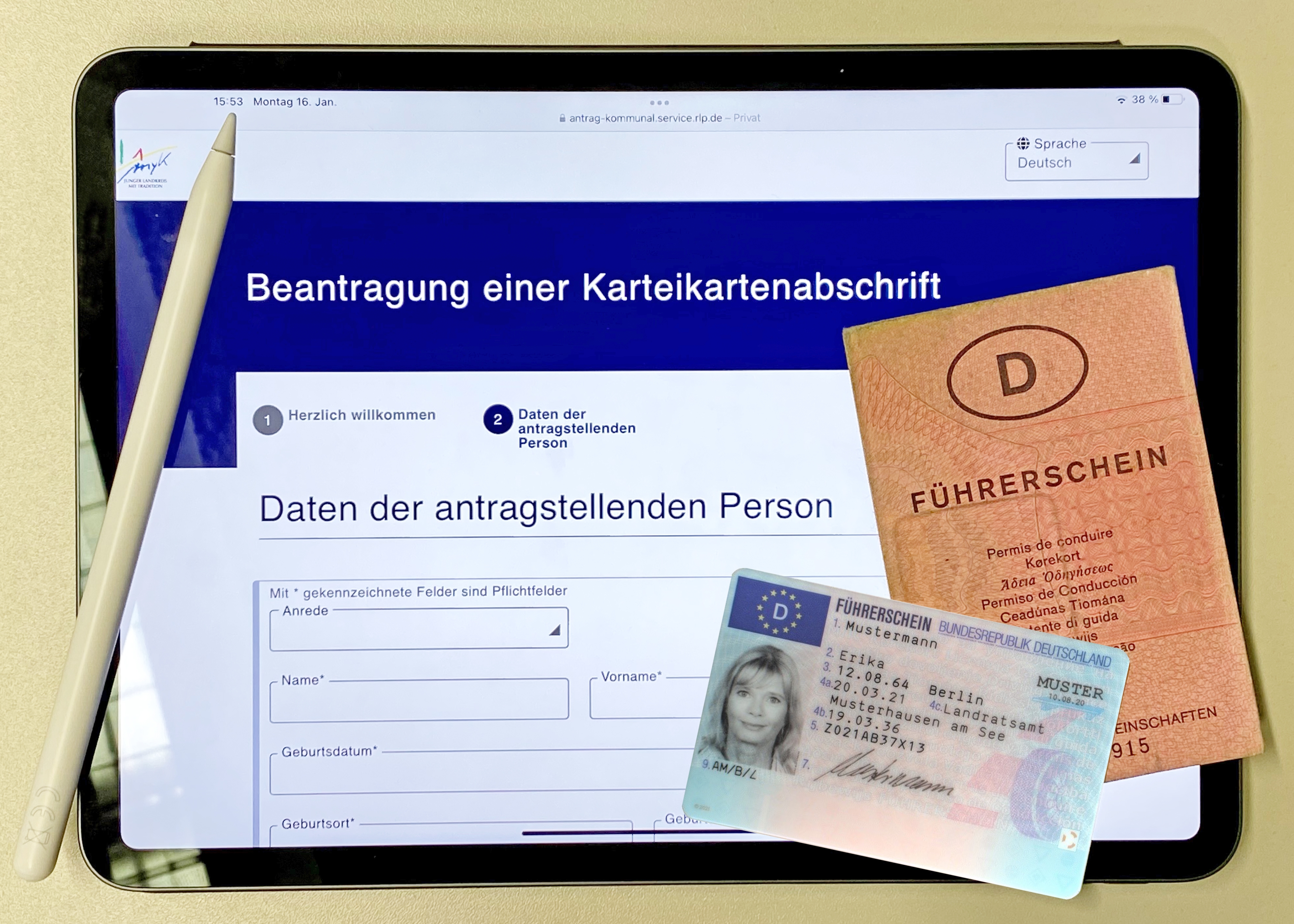Führerschein-Umtausch: Karteikartenabschrift jetzt online beantragen 