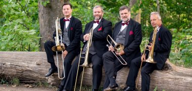 Das Posaunenquartett OPUS 4 wird in der Alten Kirche Spay mit Tuba und Orgel das Publikum begeistern. 