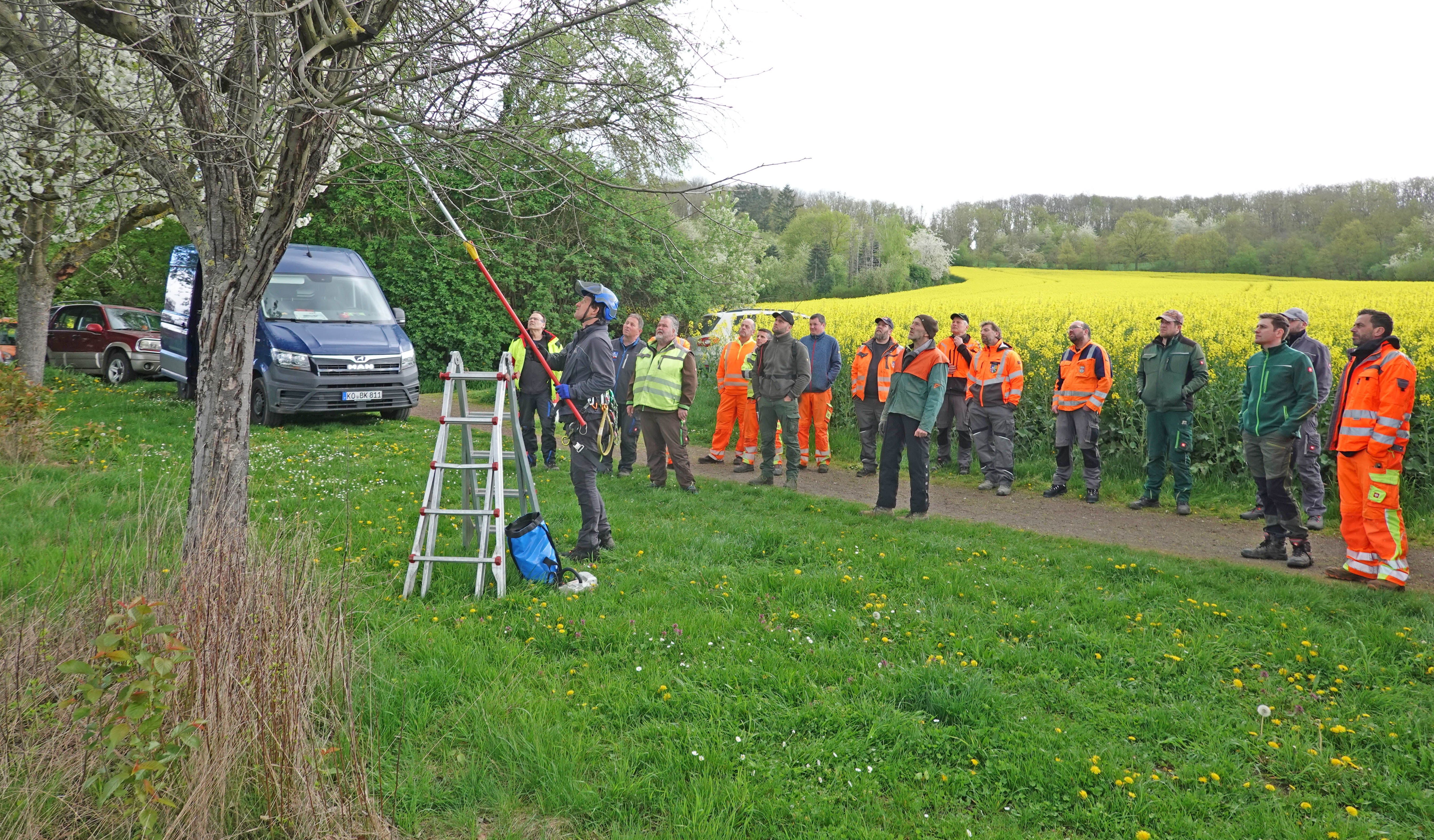 Der Schnittkurs für kommunale Mitarbeiter in Saffig erfreute sich großer Beliebtheit. 
