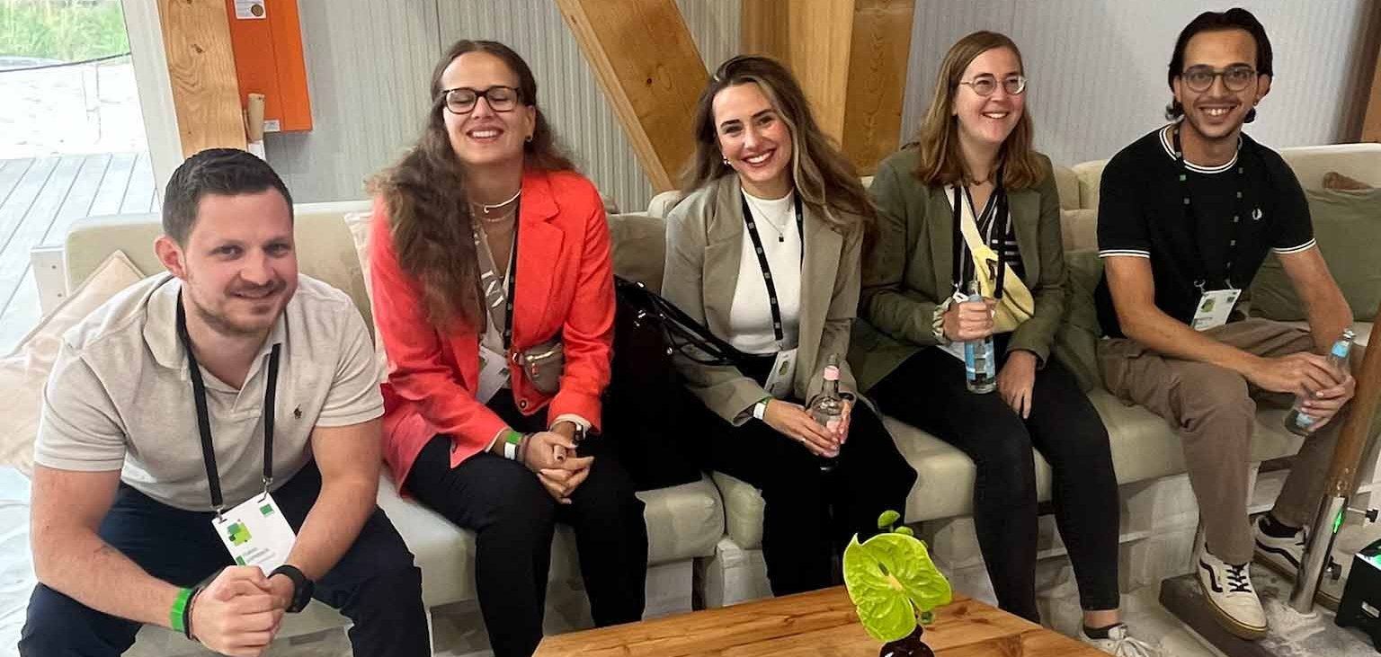 Die Mitarbeiter der Kreisverwaltung bei ihrem Besuch der KGSt in Berlin. 