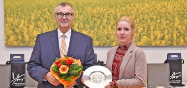 Landrat Dr. Saftig und Julia Bravetti