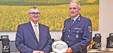 Landrat Dr. Saftig und Horst Klee