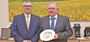Landrat Dr. Saftig und Friedhelm Uenzen