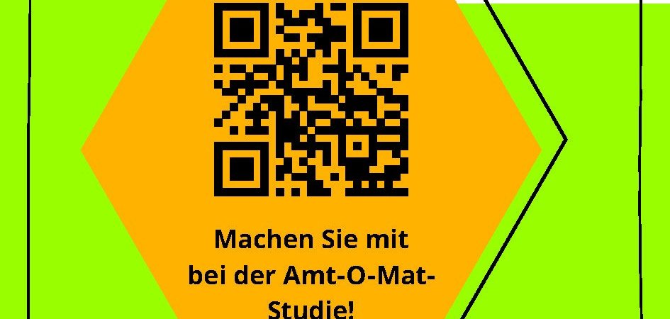 Jetzt den QR-Code scannen und unter www.studie-amtomat.de dabei helfen, den Verwaltungsservice im Kreis MYK weiter zu verbessern.