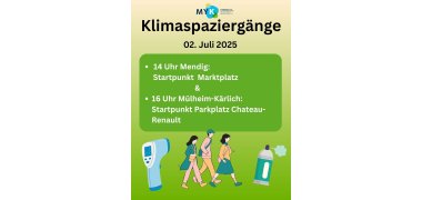 Jetzt noch zu Klimaspaziergängen in Mendig und Mülheim-Kärlich anmelden
