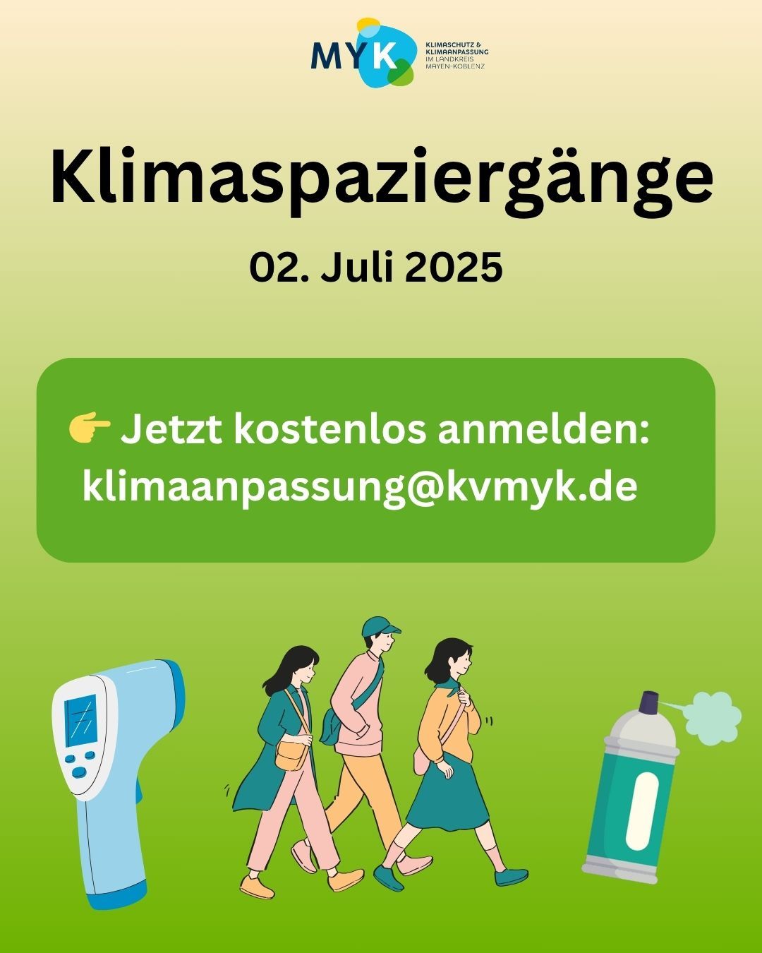 Jetzt noch zu Klimaspaziergängen in Mendig und Mülheim-Kärlich anmelden