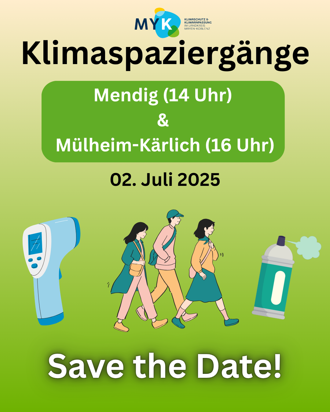 Save the Date: Kreis MYK lädt im Juli zu Klimaspaziergängen in Mendig und Mülheim-Kärlich 