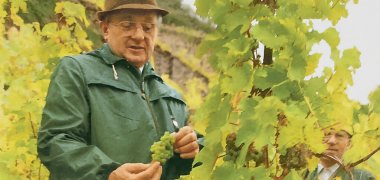 Dr. Georg Klinkhammer – hier bei der Weinlese 1986, bei seinem 90. Geburtstag 2015 sowie bei der Einweihung des Riedener Waldsees und auf dem Nürburgring 1982 – war der erste Landrat des neu gebildeten Landkreises Mayen‑Koblenz. Vom 7. November 1970 bis 1989 prägte er die Region maßgeblich. 