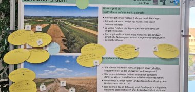 Mayen-Koblenzer diskutieren bei den Maßnahmen-Workshops in Mendig, Andernach und Polch engagiert über konkrete Ideen zur Klimaanpassung – von Verschattung öffentlicher Plätze bis zur Entsiegelung von Flächen. 