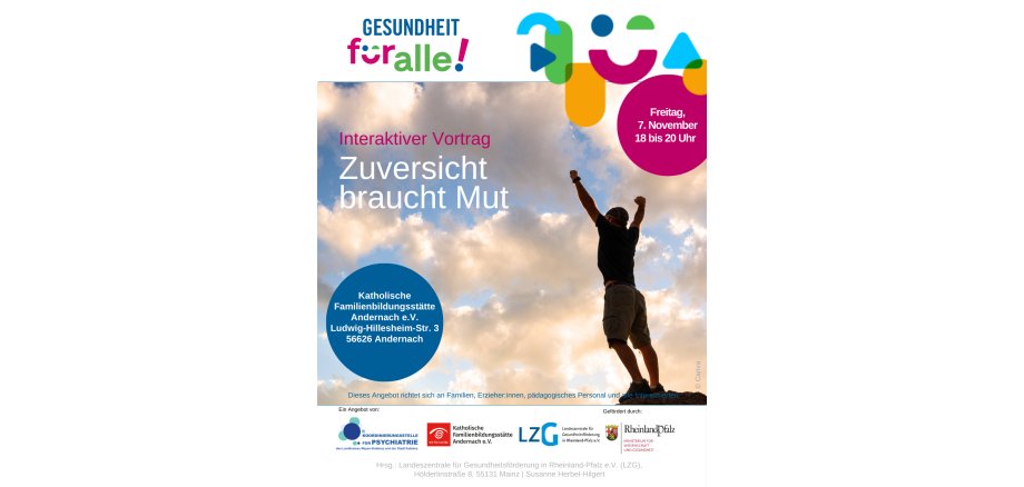 Zuversicht braucht Mut Zuversicht braucht Mut