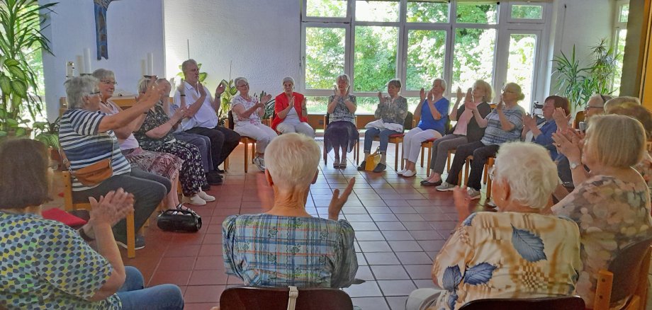 Alle Teilnehmenden der Bewegungsgruppe Vallendar haben die Auftaktveranstaltung „Bewegung in die Dörfer“ genossen. 