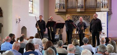 Posaunenquartett begeistert bei Auftakt der Sommerclassics in Spay Posaunenquartett begeistert bei Auftakt der Sommerclassics in Spay