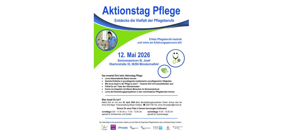 Landkreis Mayen-Koblenz lädt zum „Aktionstag Pflege“ ein