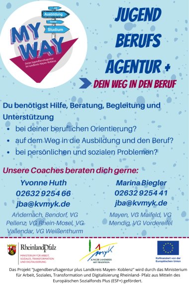 Plakat Jugendberufsagentur + MYK